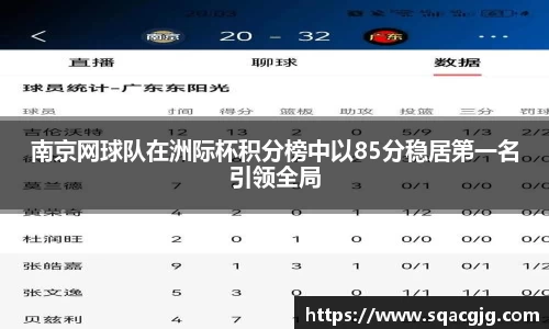 南京网球队在洲际杯积分榜中以85分稳居第一名引领全局